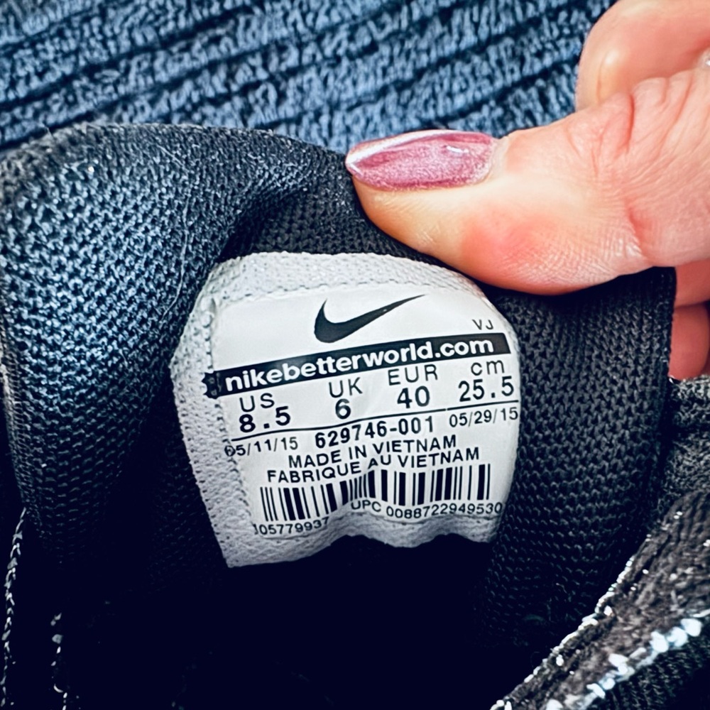 Women’s 8.5 Nike Black High-Top wedge Sneakers Nike FORCE - Picture 5 of 5